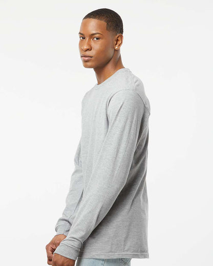 Tultex Heavyweight Jersey Long Sleeve T-Shirt 291 #colormdl_Heather Grey