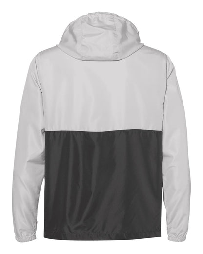 Independent Trading Co. Unisex Lightweight Quarter-Zip Windbreaker Pullover Jacket EXP54LWP #color_Smoke/ Graphite
