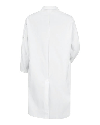 Red Kap Unisex Full Cut Butcher Coat KT50 #color_White