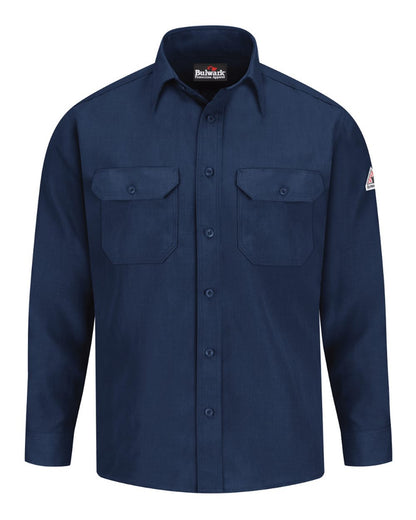 Bulwark Men's Tall Uniform Shirt Nomex® IIIA SND2T #color_Navy