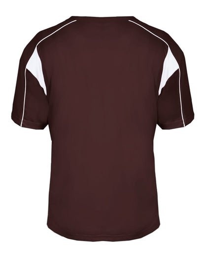 Alleson Athletic B-Core Pro Placket Jersey 7937 #color_Maroon/ White