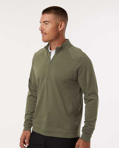Adidas Men's Club Quarter-Zip Pullover A598 #colormdl_Olive Strata