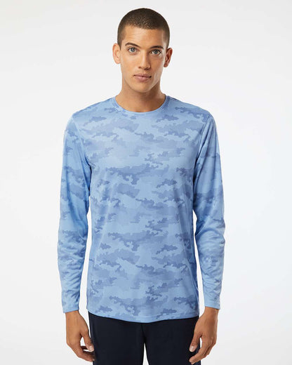 Paragon Unisex Pompano Performance Camo Long Sleeve T-Shirt 217 #colormdl_Blue Mist