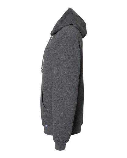 Russell Athletic Unisex Dri Power® Hooded Sweatshirt 695HBM #color_Black Heather