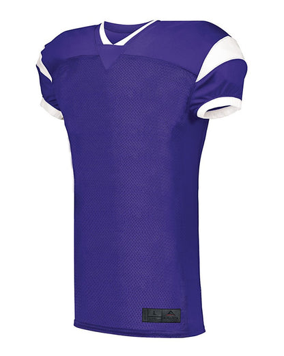 Augusta Sportswear Youth Slant Football Jersey 9583 #color_Purple/ White