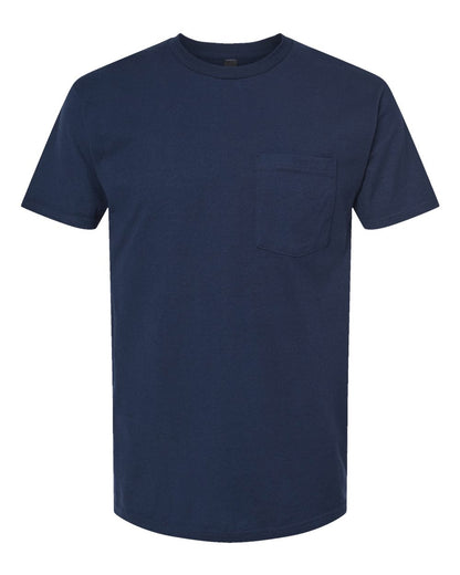 Tultex Heavyweight Jersey Pocket T-Shirt 293 #color_Navy