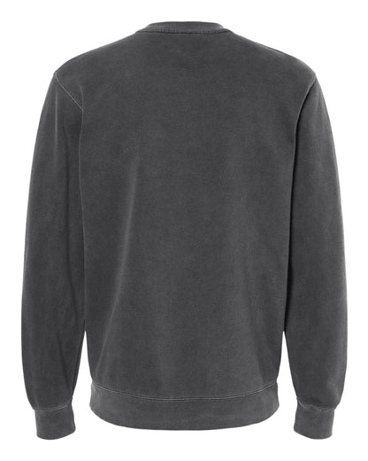 Independent Trading Co. Unisex Midweight Pigment-Dyed Crewneck Sweatshirt PRM3500 #color_Pigment Black