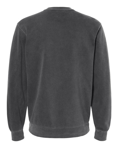 Independent Trading Co. Midweight Pigment-Dyed Crewneck Sweatshirt PRM3500 #color_Pigment Black