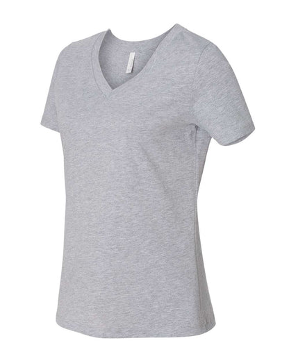 BELLA + CANVAS Women's Relaxed Heather CVC V-Neck Tee 6405CVC #color_Athletic Heather