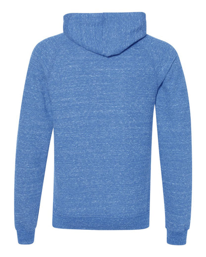 JERZEES Unisex Snow Heather French Terry Raglan Hooded Sweatshirt 90MR #color_Royal