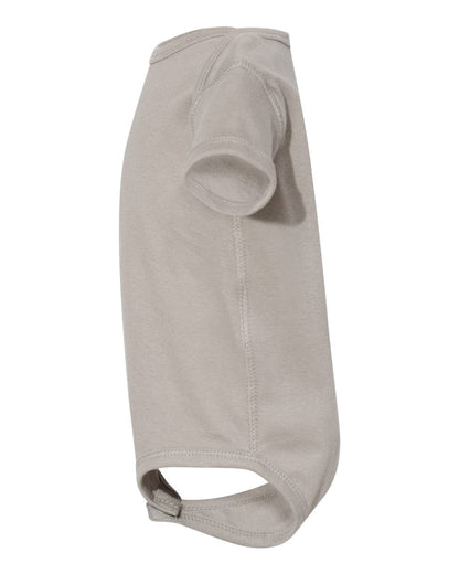 Rabbit Skins Infant Baby Rib Bodysuit 4400 #color_Titanium