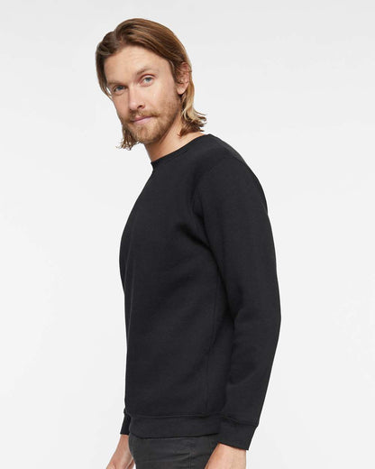 LAT Unisex Elevated Fleece Crewneck Sweatshirt 6925 #colormdl_Black