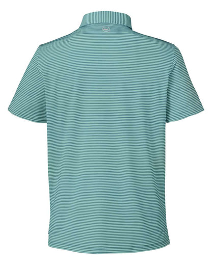 vineyard vines Men's Bradley Stripe Sankaty Polo G012426 #color_Sea Clay Green