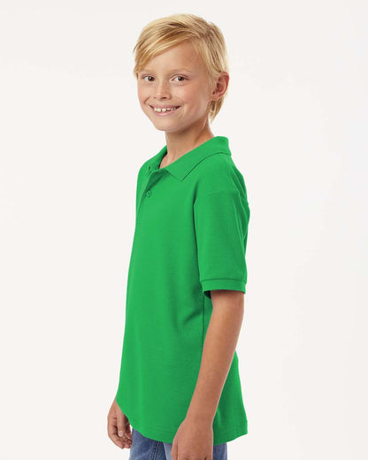 AllPro Youth Pique Polo 62800Y #colormdl_Kelly Green