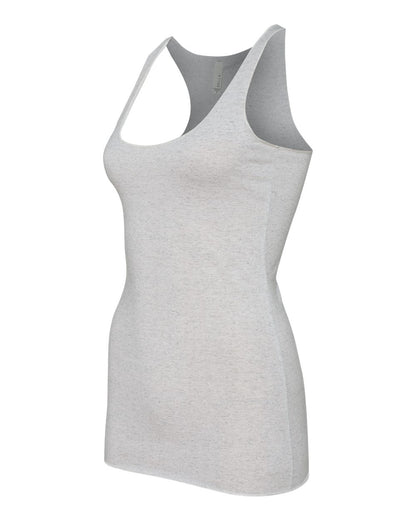 BELLA + CANVAS Women's Triblend Racerback Tank 8430 #color_White Fleck Triblend