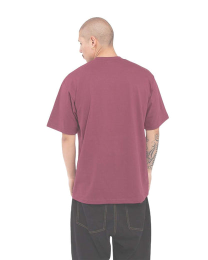 Shaka Wear Unisex Max Heavyweight T-Shirt SHMHSS #colormdl_Burgundy