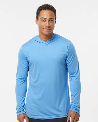 Holloway Men's Momentum Hooded Long Sleeve T-Shirt 222830 #colormdl_Columbia Blue