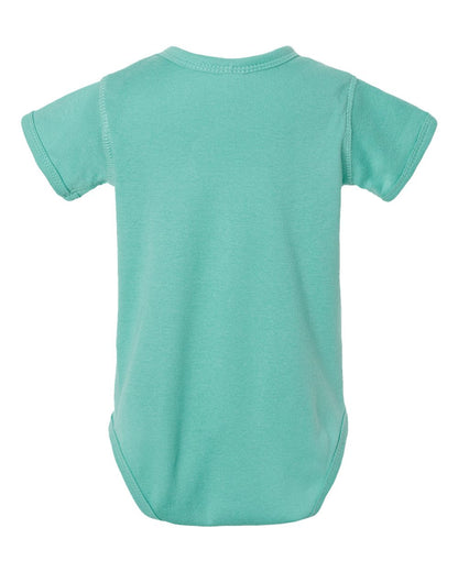 Rabbit Skins Infant Baby Rib Bodysuit 4400 #color_Saltwater