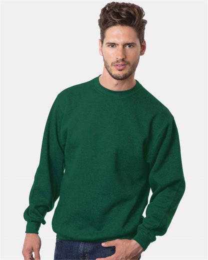 Bayside USA-Made Crewneck Sweatshirt 1102 #colormdl_Hunter Green