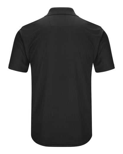 Red Kap Men's Short Sleeve Performance Knit Pocketless Core Polo SK96 #color_Black