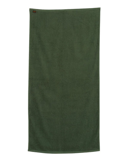 Q-Tees Velour Beach Towel QV3060 #color_Forest