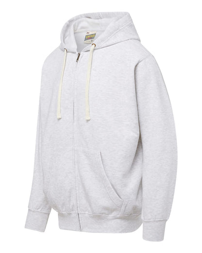 MV Sport Unisex Vintage Fleece Full-Zip Hooded Sweatshirt 22132 #color_Ash