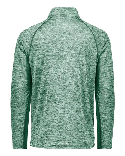Holloway Men's Electrify CoolCore® Quarter-Zip Pullover 222574 #color_Dark Green Heather