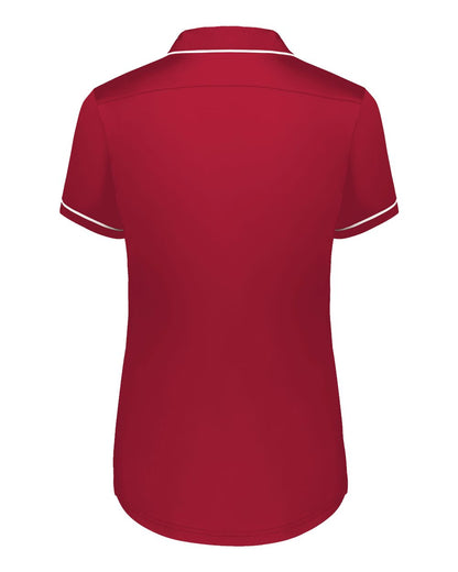 Holloway Women's CoolCore® Polo 222701 #color_Scarlet/ White