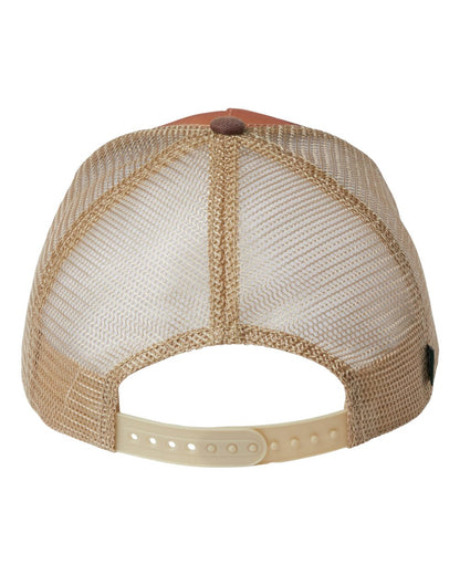 LEGACY Old Favorite Five-Panel Trucker Cap OFAFP #color_Mt Sunset/ Maroon/ Khaki