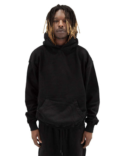 Shaka Wear Men's Los Angeles Garment-Dyed Hooded Sweatshirt SHGDH #colormdl_Black
