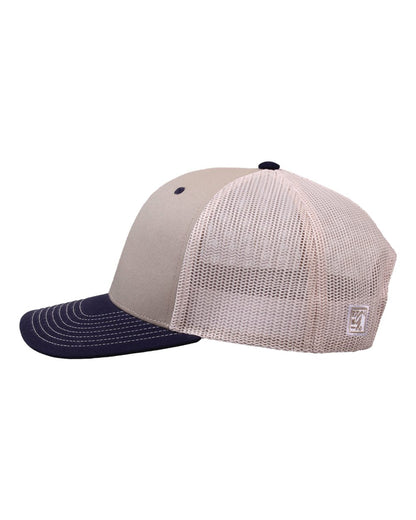 The Game Everyday Trucker Cap GB452E #color_Khaki/ Navy/ Stone