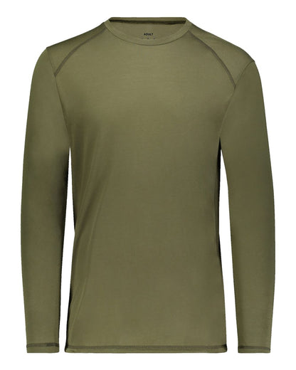 Augusta Sportswear Super Soft-Spun Poly Long Sleeve T-Shirt 6845 #color_Olive