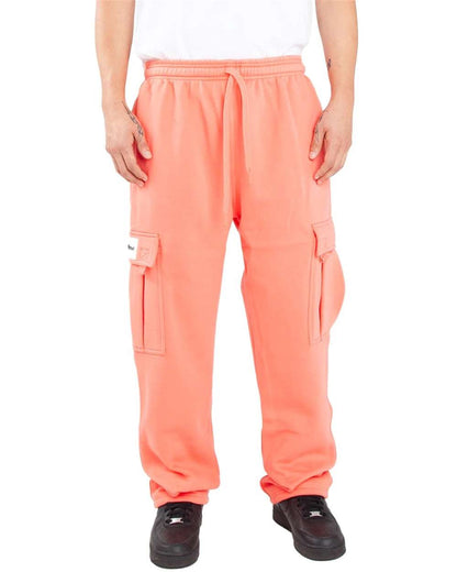 Shaka Wear Men's Fleece Cargo Pocket Sweatpants SHFCP #colormdl_Peach