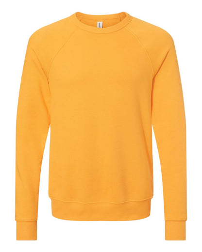 BELLA + CANVAS Sponge Fleece Raglan Crewneck Sweatshirt 3901 #color_Gold