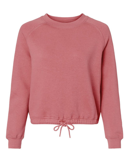 LAT Women's Relaxed 3-End Boxy Fleece Crewneck Sweatshirt 3528 #color_Mauvelous