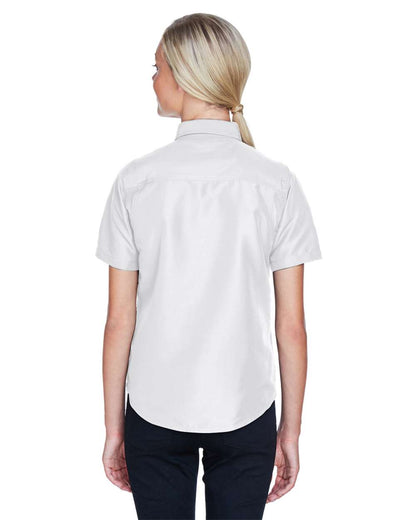 Harriton Women's Key West Short Sleeve Performance Staff Shirt M580W #colormdl_White
