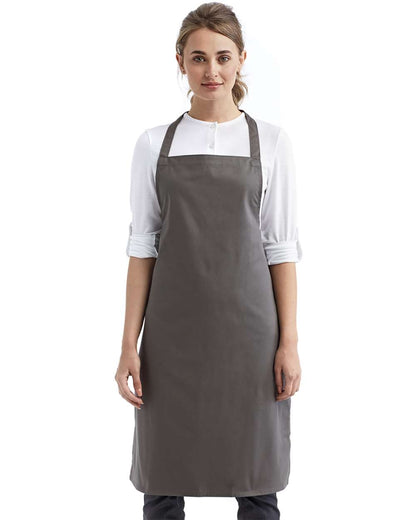 Artisan Collection by Reprime Organic Cotton Bib Apron RP102 #colormdl_Dark Grey