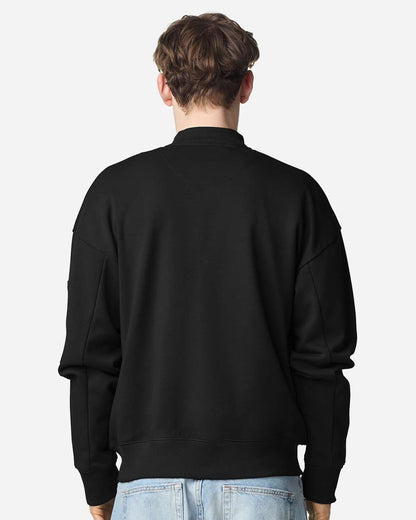 American Apparel Unisex French Terry Bomber Jacket FTJ77 #colormdl_Black