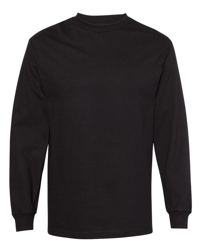 American Apparel Unisex Heavyweight Cotton Long Sleeve Tee 1304 #color_Black