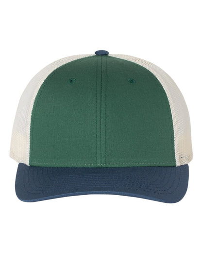 Richardson Low Pro Trucker Cap 115 #color_Spruce/ Birch/ Light Navy