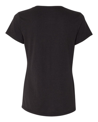 Hanes Women's Perfect-T Triblend V-Neck T-Shirt 42VT #color_Black Triblend