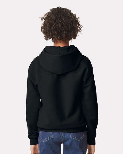 Gildan Youth Softstyle® Midweight Hooded Sweatshirt SF500B #colormdl_Black