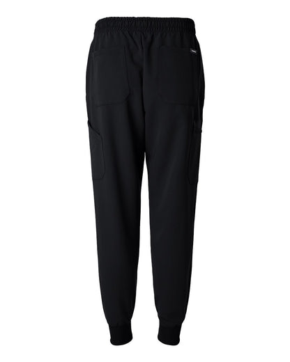 Jaanuu Men's Osmo 8-Pocket Scrub Joggers M20002 #color_Black