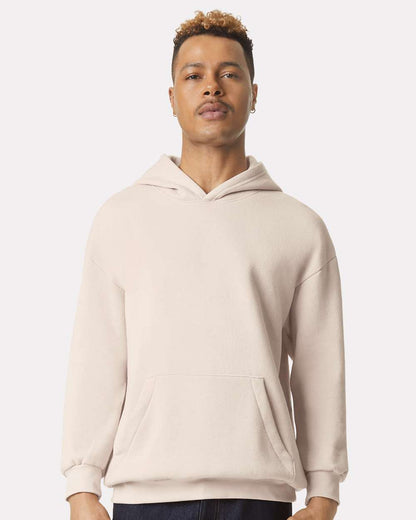 American Apparel Unisex ReFlex Fleece Hoodie Sweatshirt RF498 #colormdl_Bone