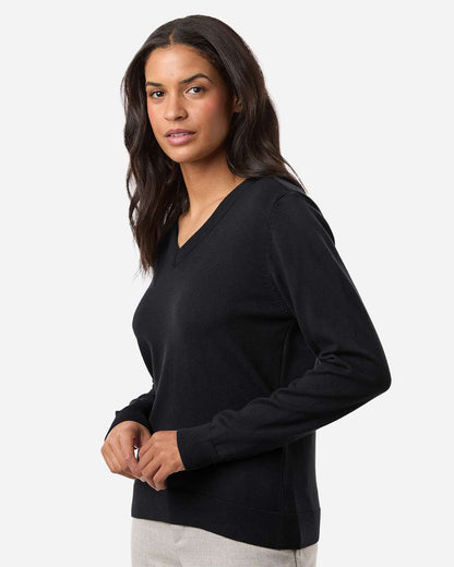 Devon & Jones Women's New Classics V-Neck Sweater DG445W #colormdl_Black