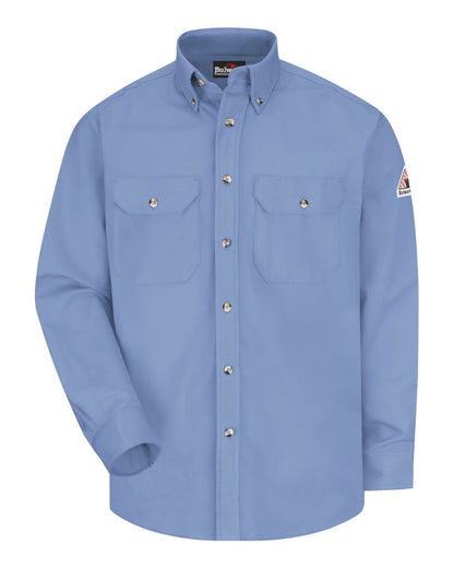 Bulwark Men's Tall Dress Uniform Shirt - Excel FR ComforTouch - 7 oz. SLU2T #color_Light Blue