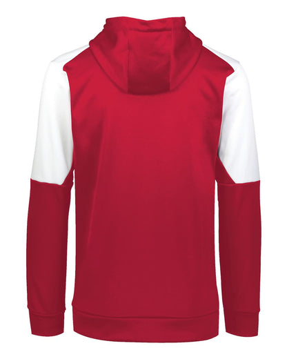 Holloway Unisex Blue Chip Hooded Sweatshirt 222540 #color_Scarlet/ White