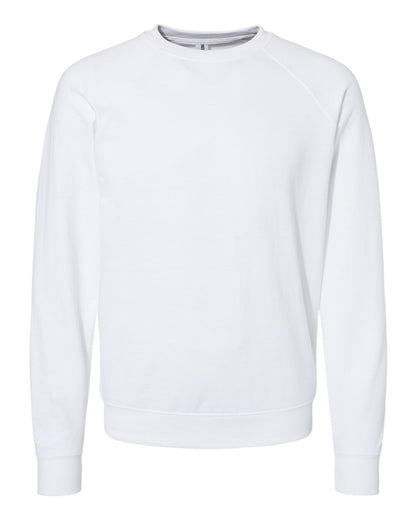 Independent Trading Co. Unisex Icon Lightweight Loopback Terry Crewneck Sweatshirt SS1000C #color_White