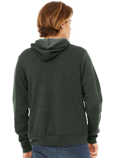 BELLA + CANVAS Unisex Sponge Fleece Hoodie Sweatshirt 3719 #colormdl_Heather Forest