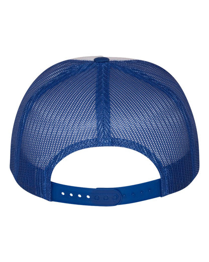 YP Classics Five-Panel Classic Trucker Cap 6006 #color_Royal/ White/ Royal